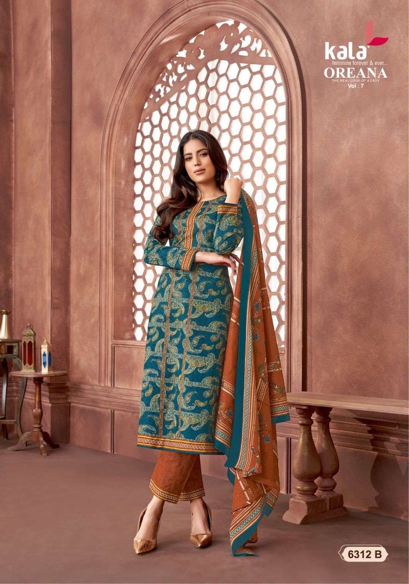 Kala Fashion Oreana Vol 7 Cotton Fancy Salwar Kameez