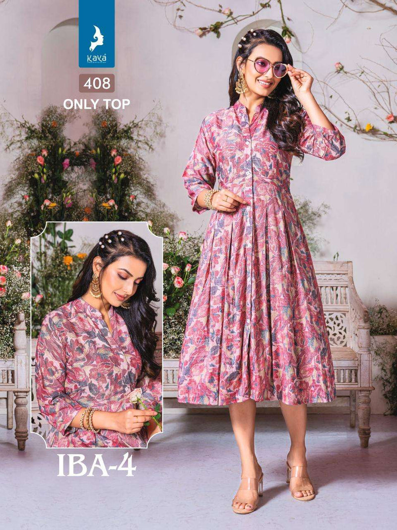 Kaya Iba Vol 4 Rayon Daily Wear Fancy Kurti Set