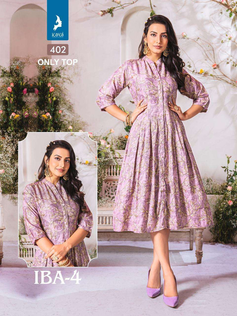 Kaya Iba Vol 4 Rayon Daily Wear Fancy Kurti Set