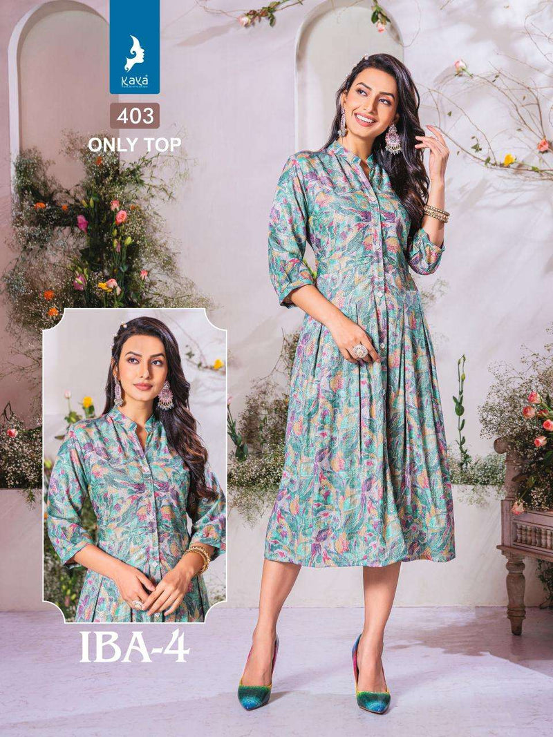 Kaya Iba Vol 4 Rayon Daily Wear Fancy Kurti Set