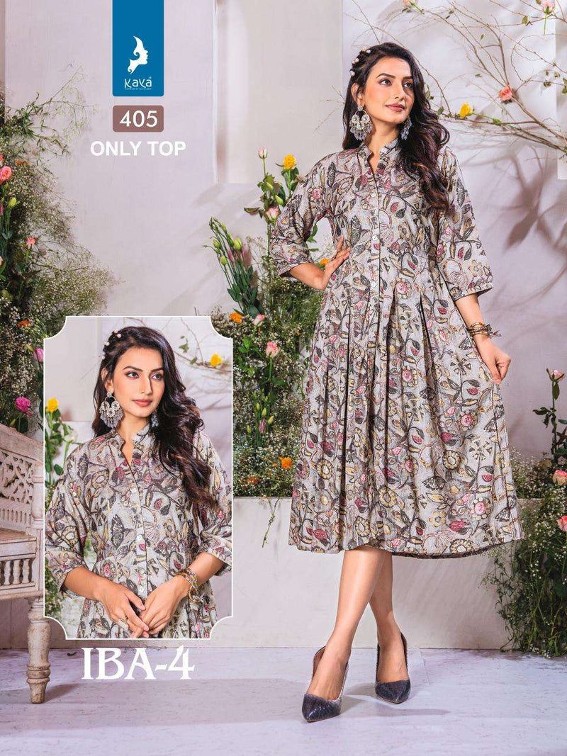 Kaya Iba Vol 4 Rayon Daily Wear Fancy Kurti Set