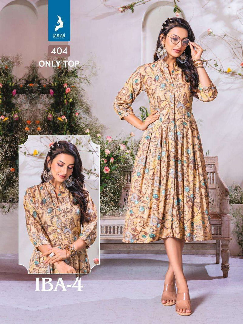 Kaya Iba Vol 4 Rayon Daily Wear Fancy Kurti Set