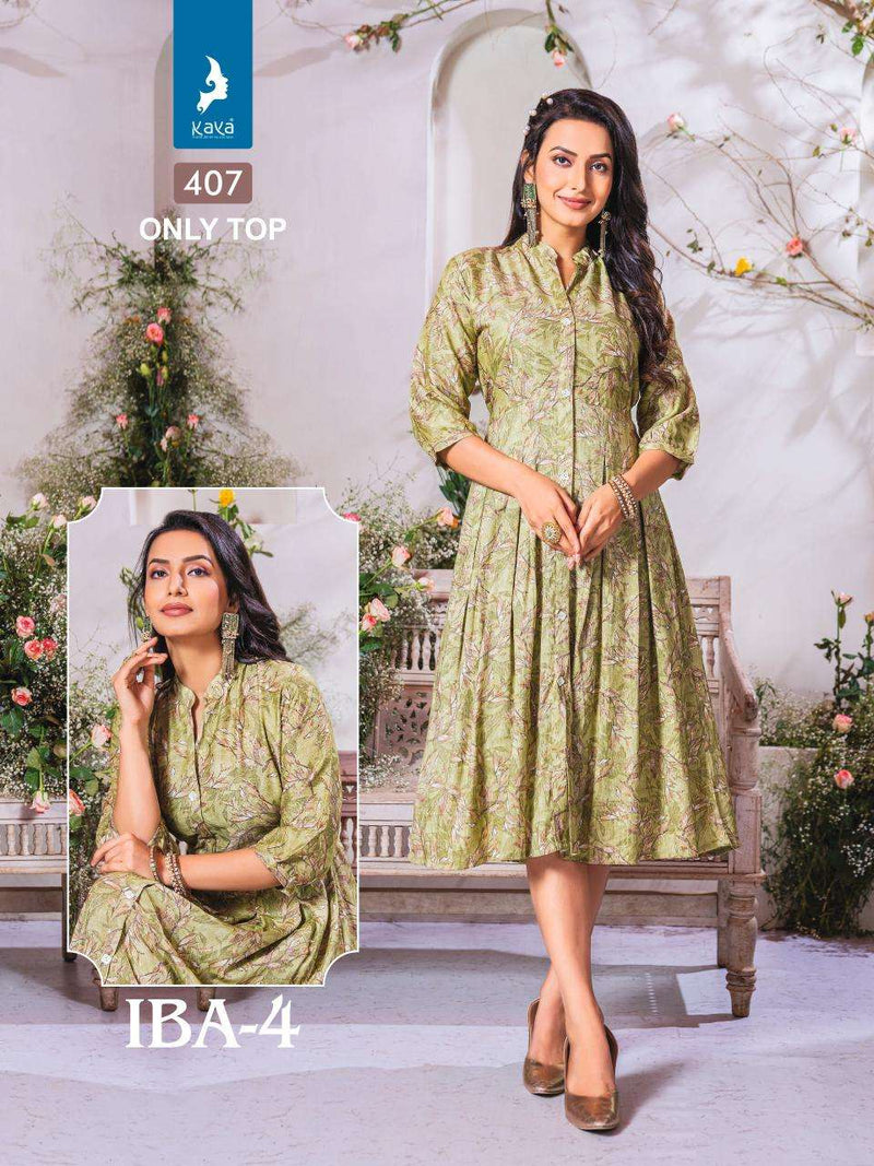 Kaya Iba Vol 4 Rayon Daily Wear Fancy Kurti Set