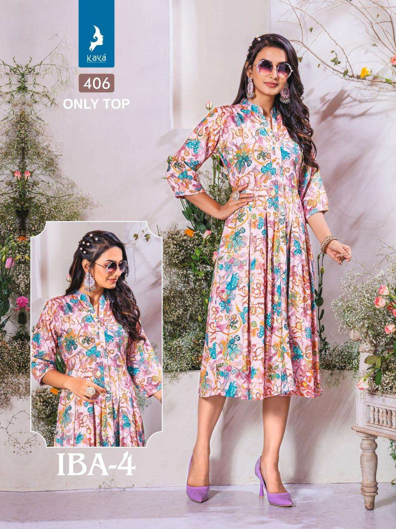 Kaya Iba Vol 4 Rayon Daily Wear Fancy Kurti Set