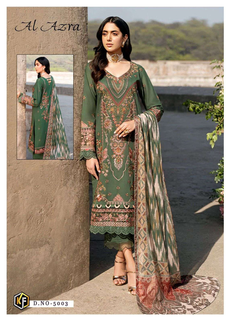 Keval Fab Al Azara Vol 5 Cotton Print Fancy Salwar Suit