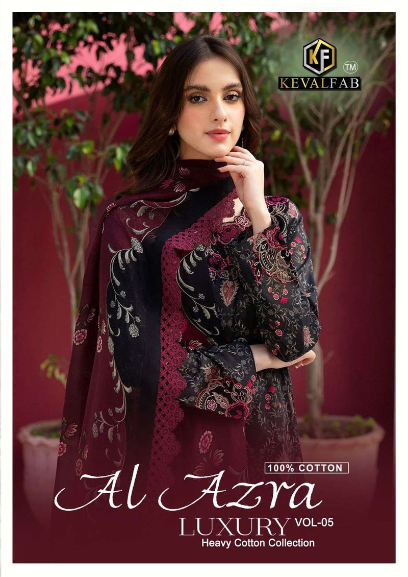 Keval Fab Al Azara Vol 5 Cotton Print Fancy Salwar Suit