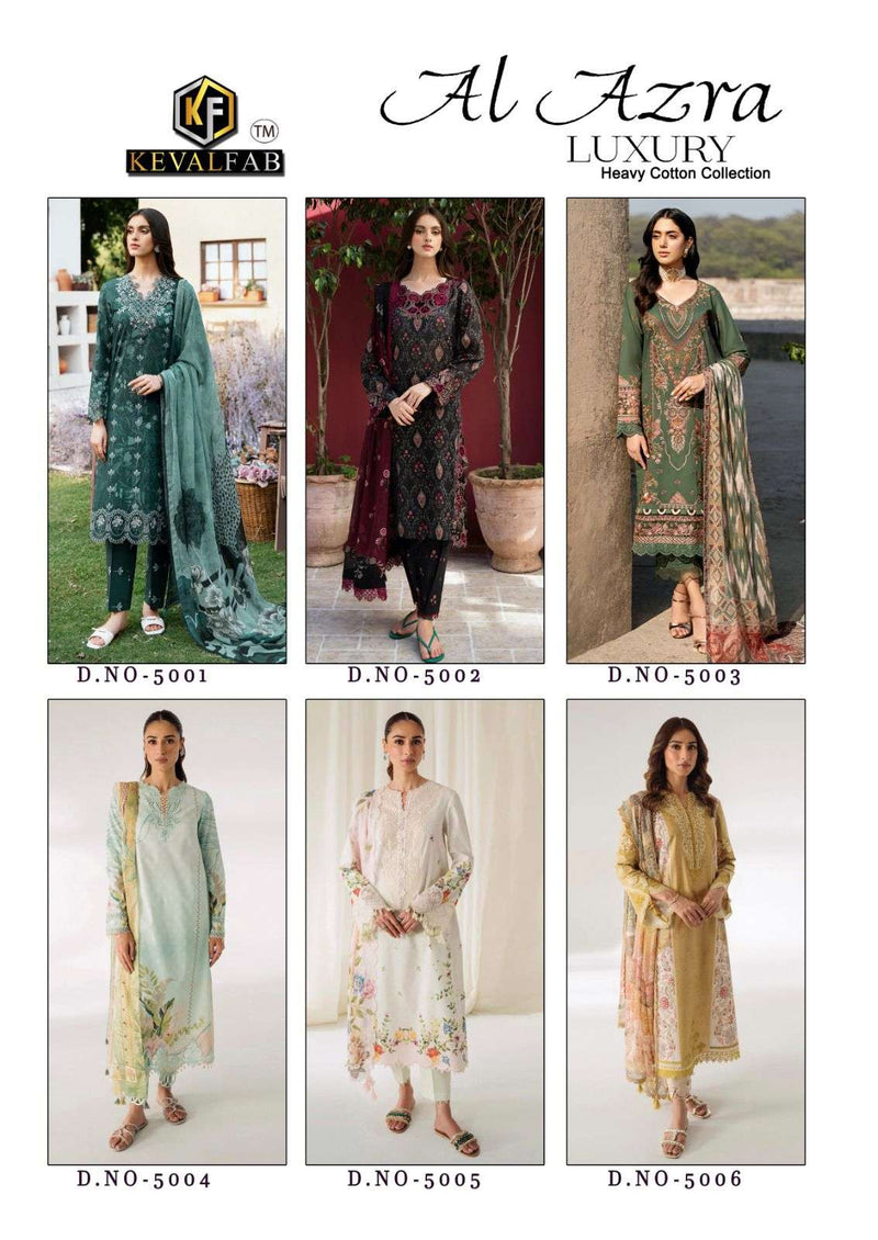 Keval Fab Al Azara Vol 5 Cotton Print Fancy Salwar Suit