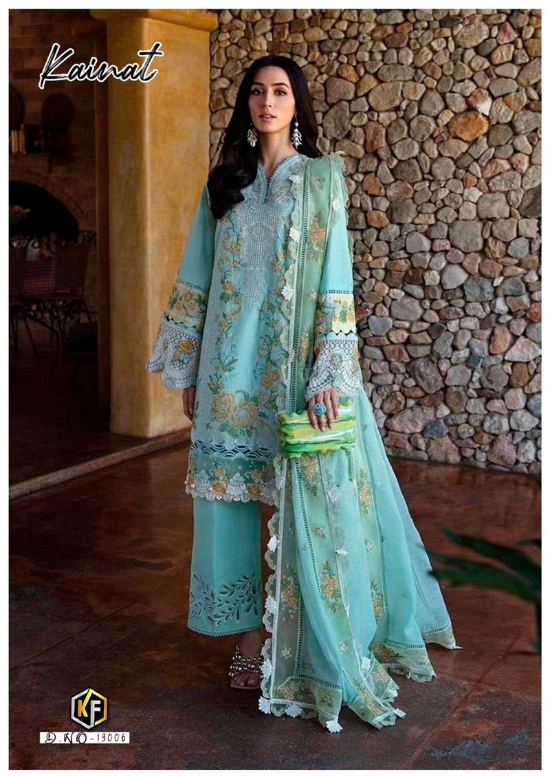 Keval Fab Kainat Vol 13 Ready Made Collection Lawn Cotton Print Kurti Pant Dupatta Set