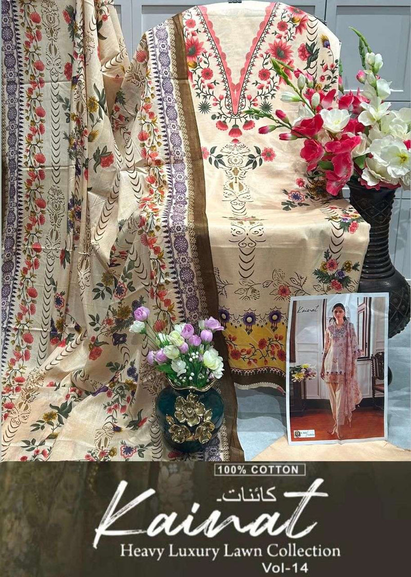 Keval Fab Kainat Vol 14 Lawn Cotton Print Daily Wear Salwar Kameez