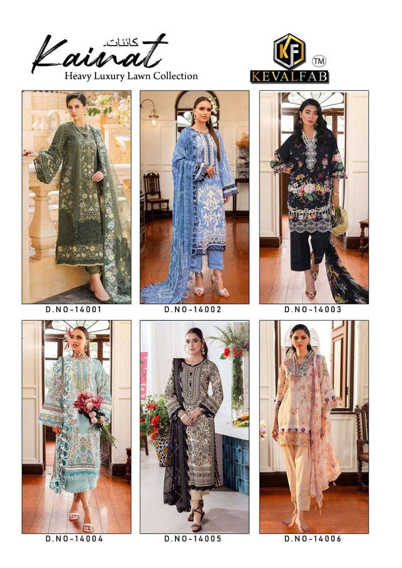 Keval Fab Kainat Vol 14 Lawn Cotton Print Daily Wear Salwar Kameez