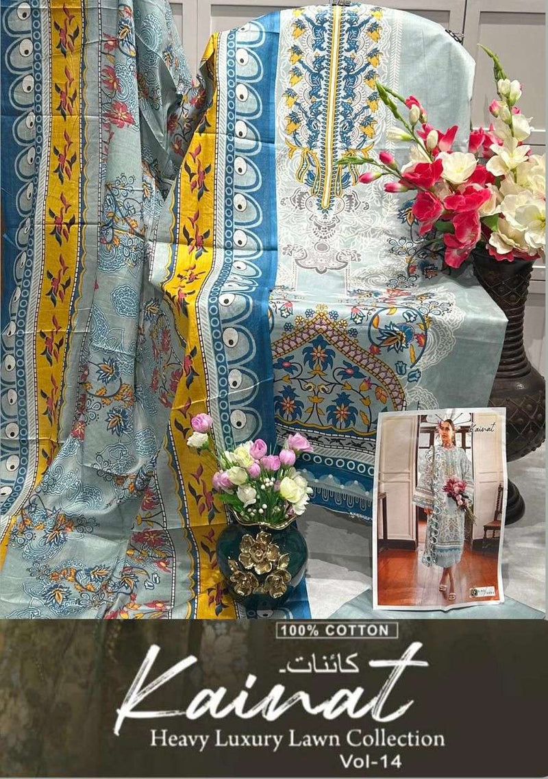 Keval Fab Kainat Vol 14 Lawn Cotton Print Daily Wear Salwar Kameez