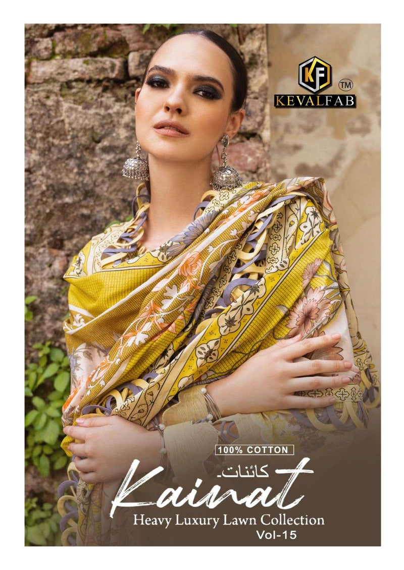 Keval Fab Kainat Vol 15 Lawn Cotton Print Salwar Suit