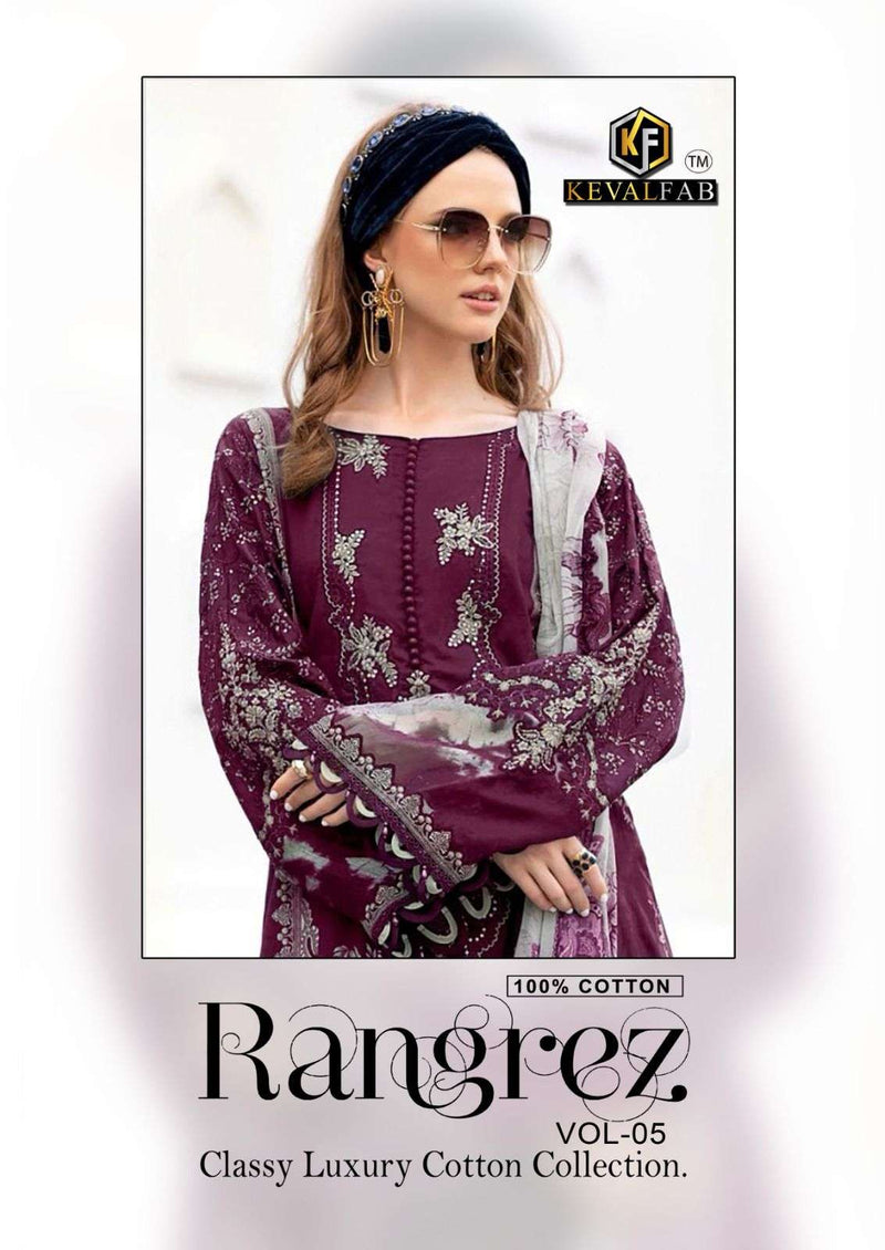 Keval Fab Rangrez Vol 5 Cotton Digital Print Salwar Suit For Dailywear