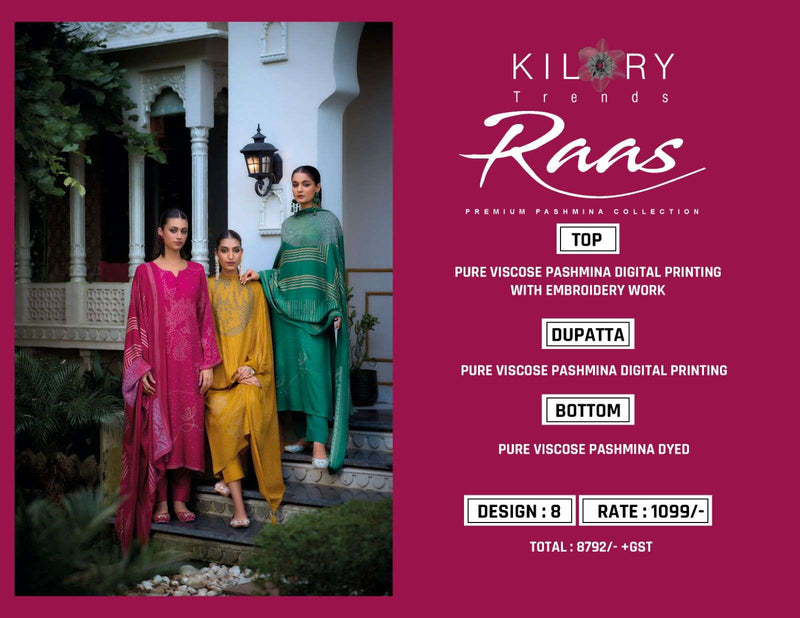 Kilory Trends Raas Viscose Pashmina Digital Print Fancy Salwar Suit