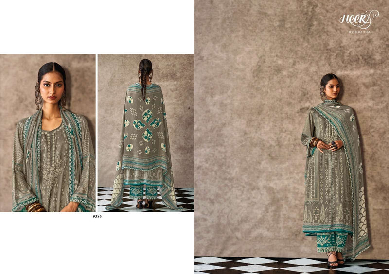 Kimora Mehbooba Muslin Digital Print With Dori Embroidery Unstitched Heavy Salwar Suit