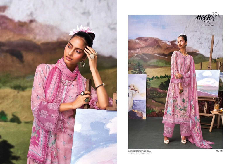 Kimora Tasveer Vol 181 Muslin Unstitched Designer Heavy Salwar Suit