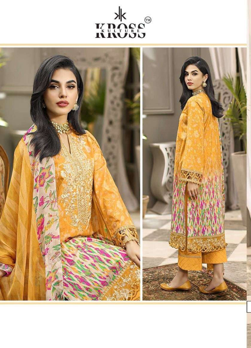 Kross Kulture Design No 2010 Cotton Print Fancy Suit