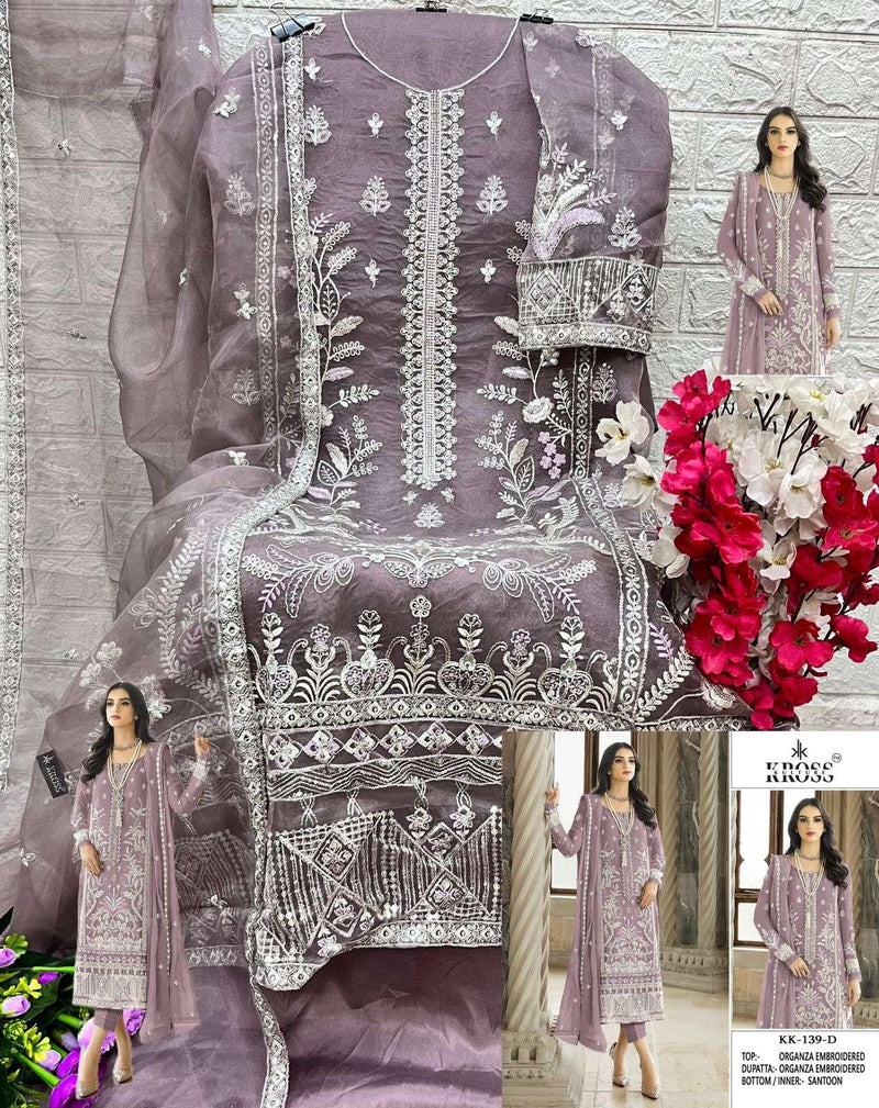 Kross Kulture Kk 139 Organza Party Wear Salwar Suit