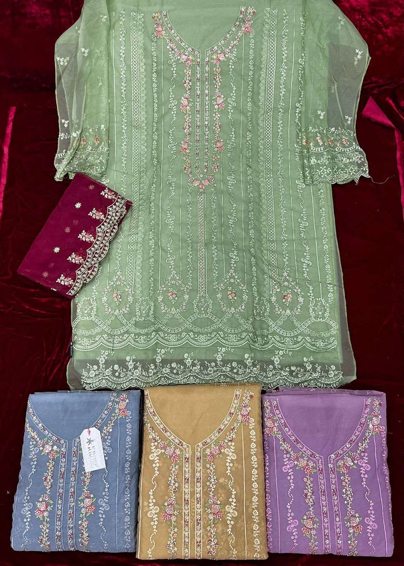 Kross Kulture Kk 155 Organza Embroidery Fancy Salwar Kameez