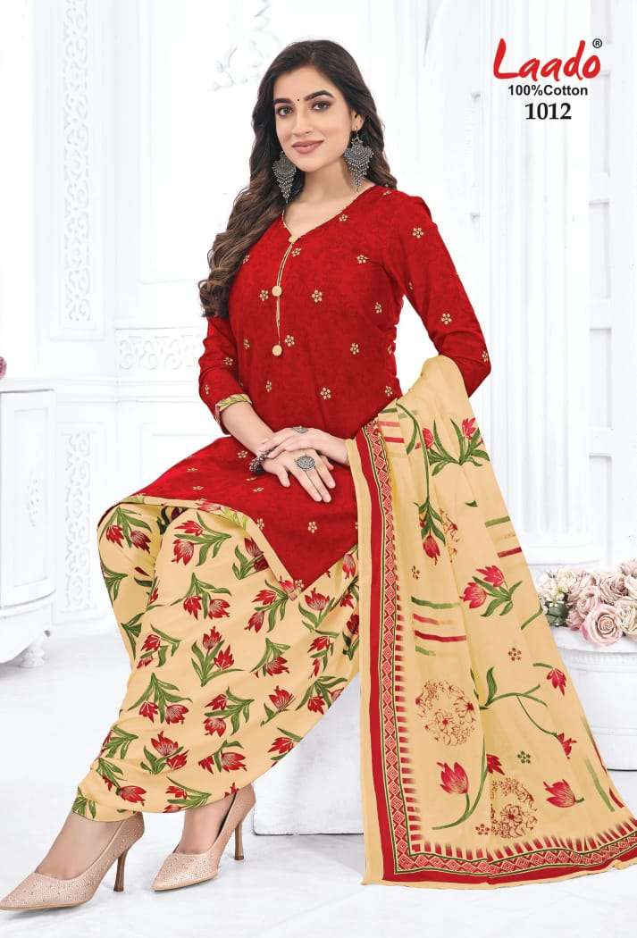 Laado Nadiya Patiyala Vol 4 Cotton Daily Wear Salwar Suit