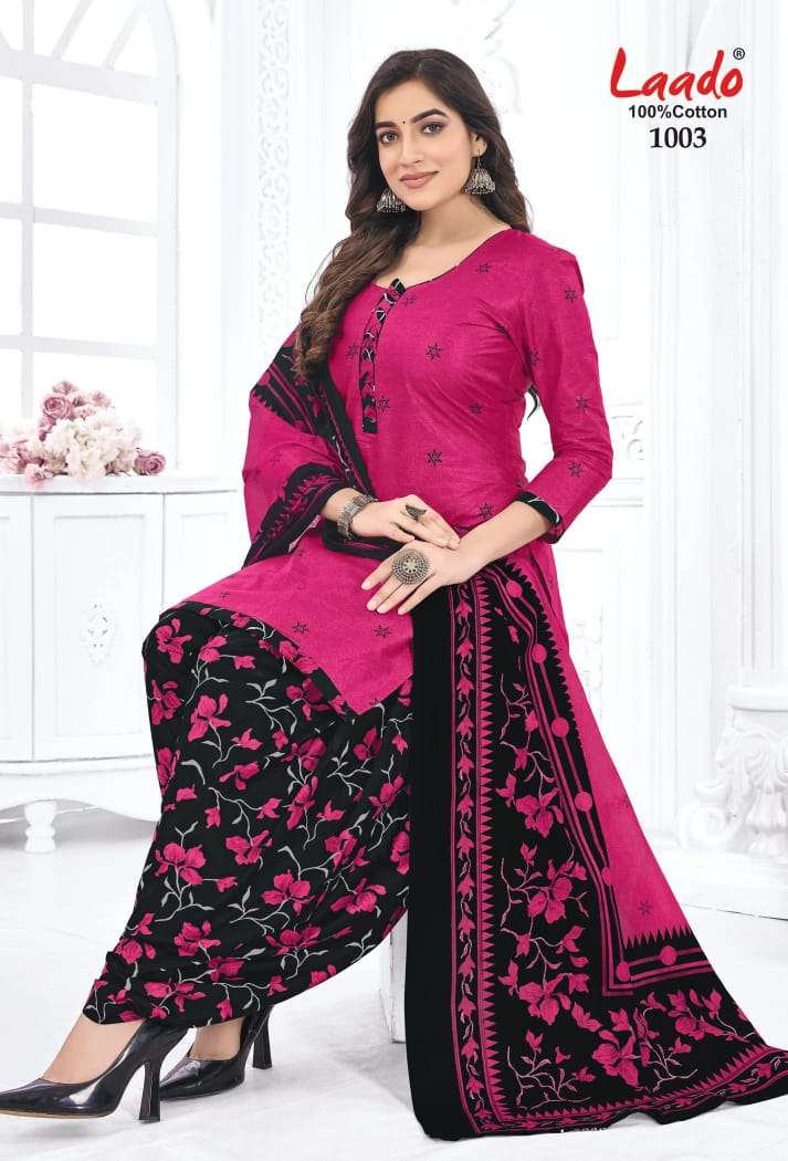 Laado Nadiya Patiyala Vol 4 Cotton Daily Wear Salwar Suit