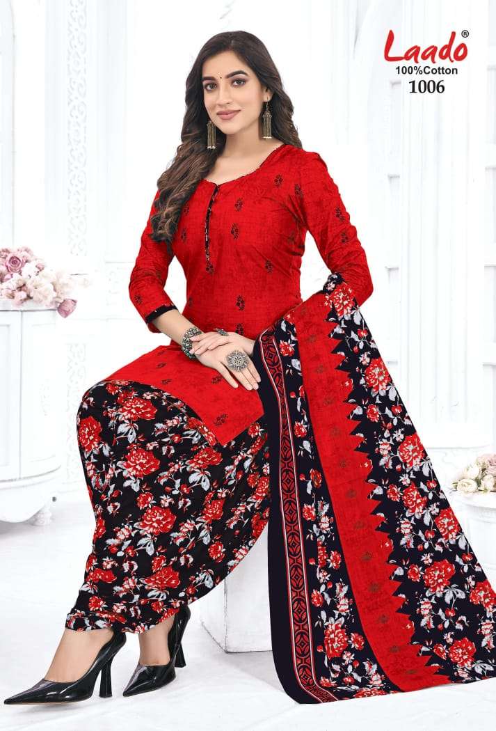 Laado Nadiya Patiyala Vol 4 Cotton Daily Wear Salwar Suit