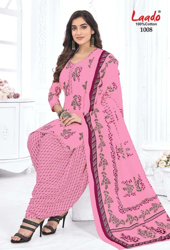 Laado Nadiya Patiyala Vol 4 Cotton Daily Wear Salwar Suit