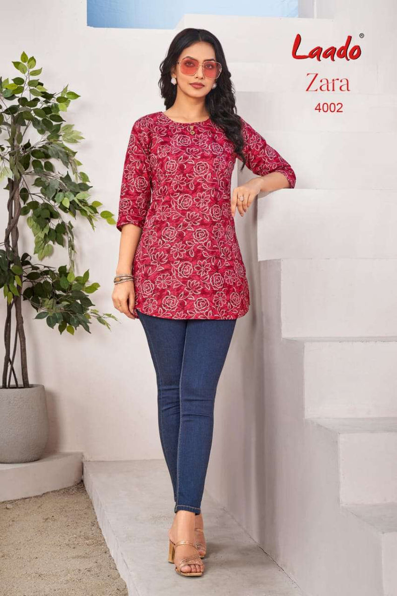 Laado Zara Vol 4 Cotton Daily Wear Short Kurti