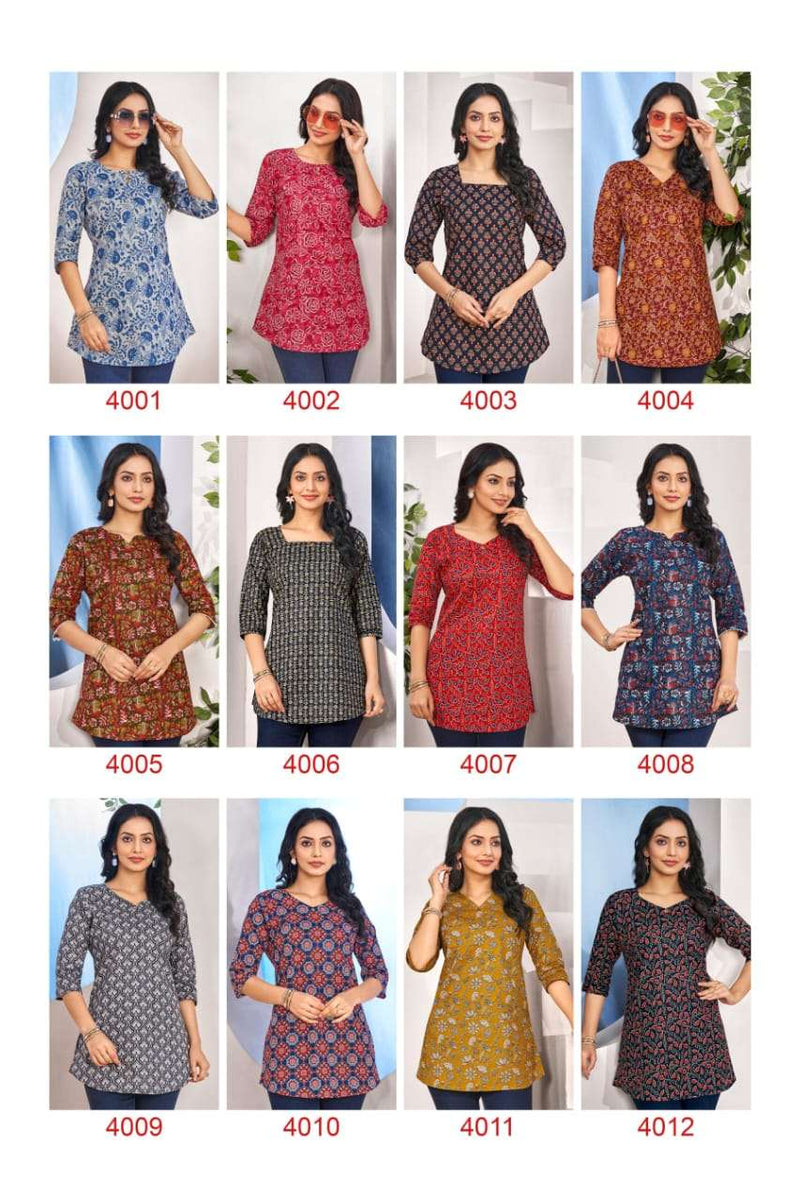 Laado Zara Vol 4 Cotton Daily Wear Short Kurti