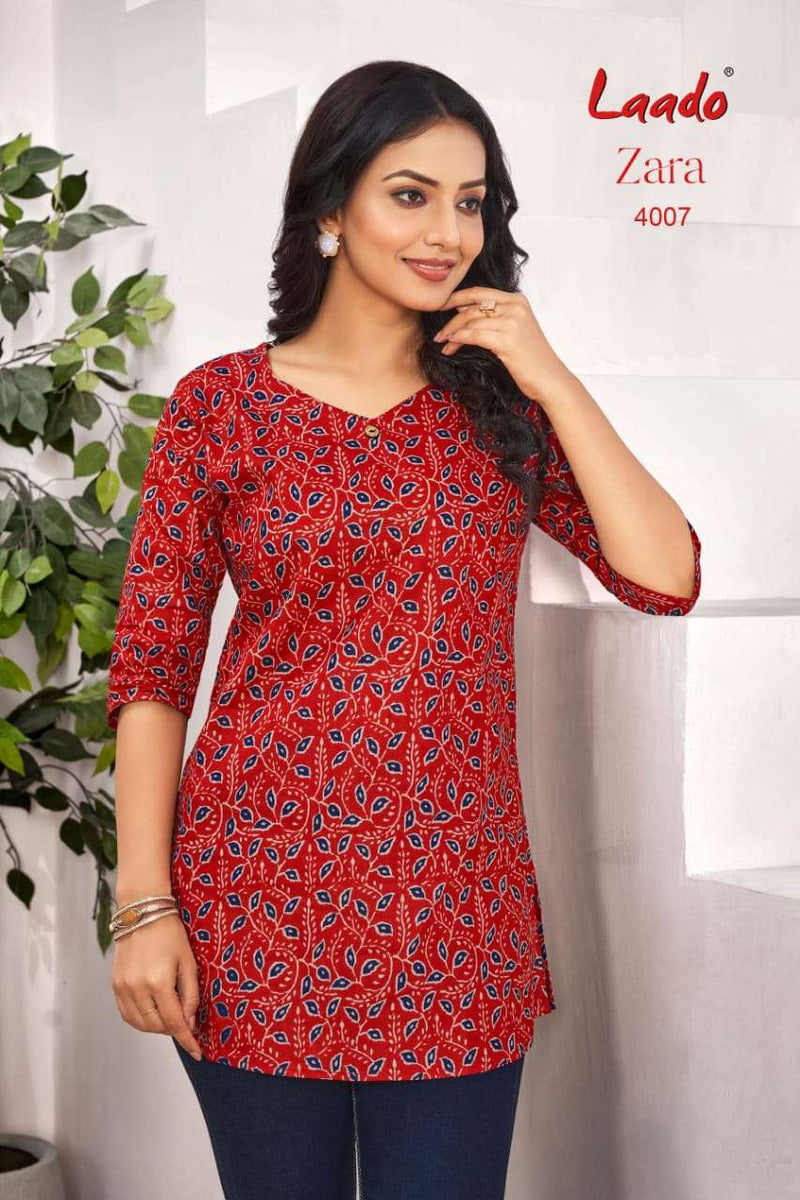 Laado Zara Vol 4 Cotton Daily Wear Short Kurti