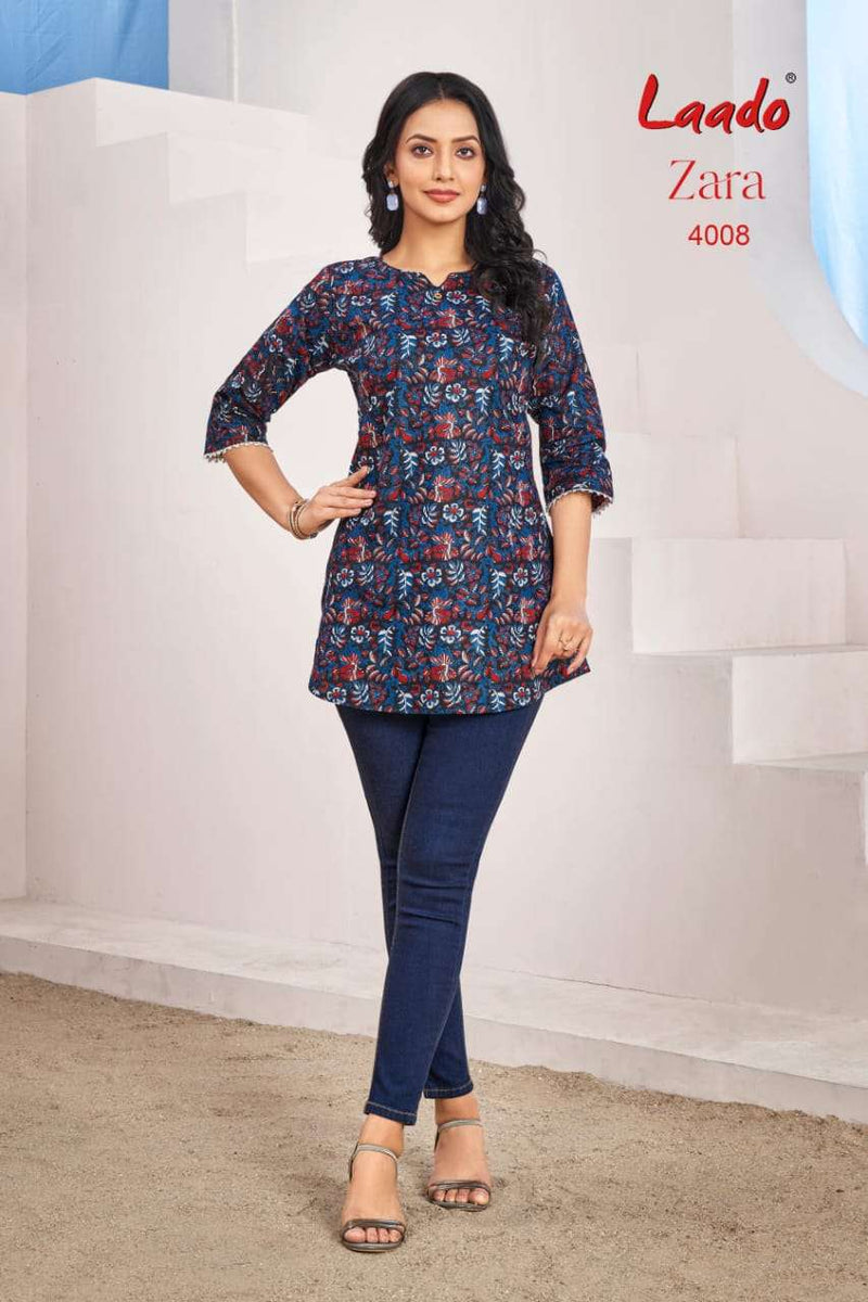 Laado Zara Vol 4 Cotton Daily Wear Short Kurti