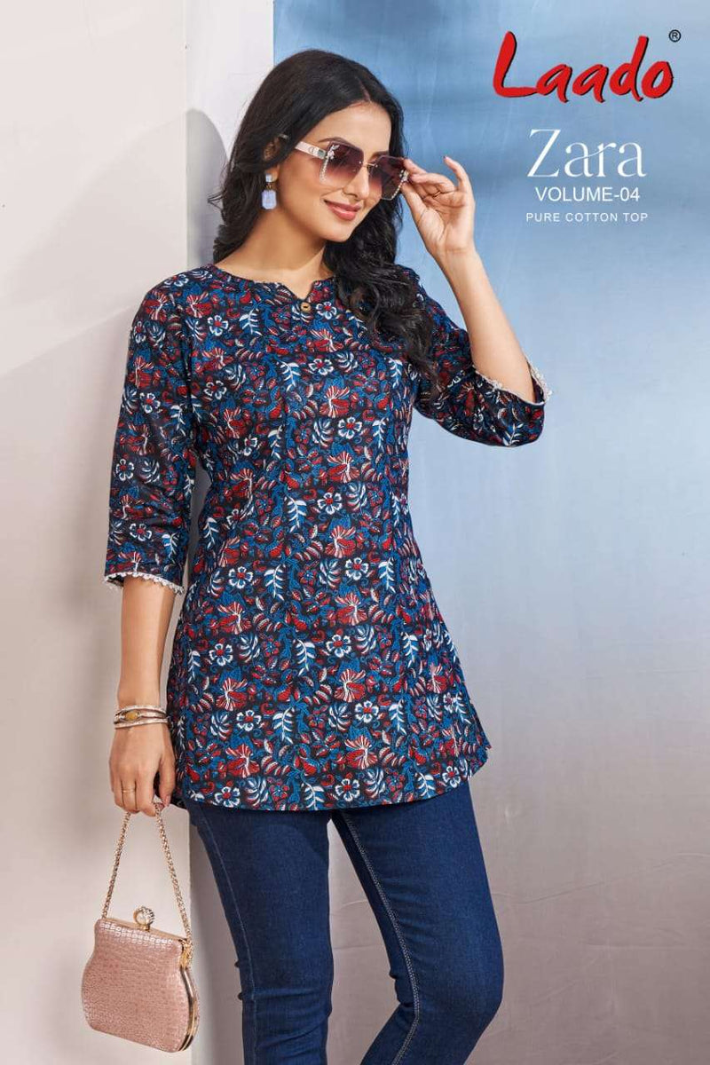 Laado Zara Vol 4 Cotton Daily Wear Short Kurti