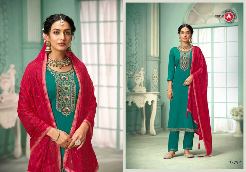 Triple A Laila Cotton Hand Work Designer Party Wear Salwar Kameez