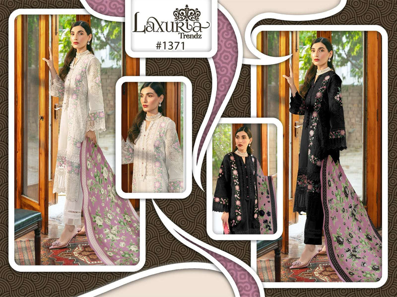 Laxuria Trendz Z D No 1371 Georgette Designer Stylish Heavy Embrodeiry With Hand Work Designer Suit