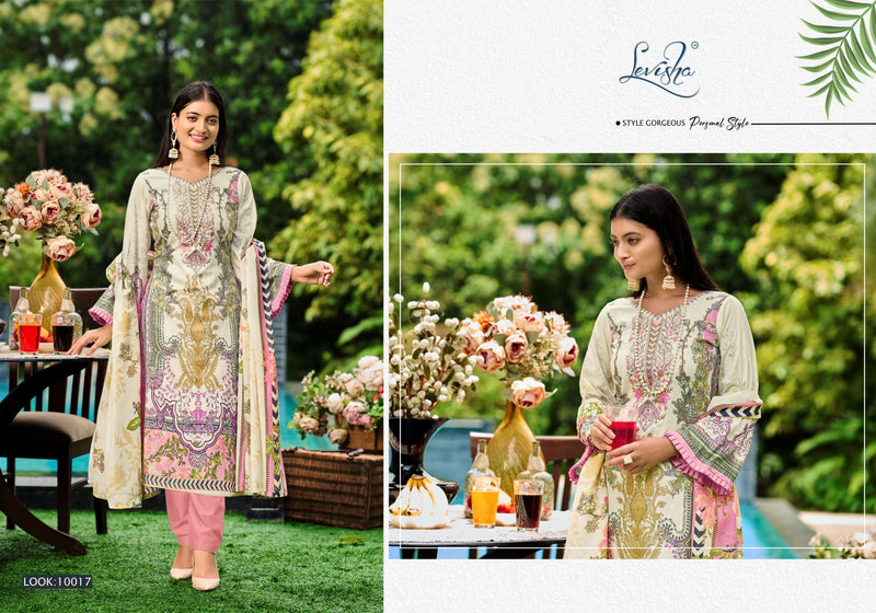 Levisha Naira Nx Vol 10 Cambric Cotton Pakistani Style Print Salwar Suit