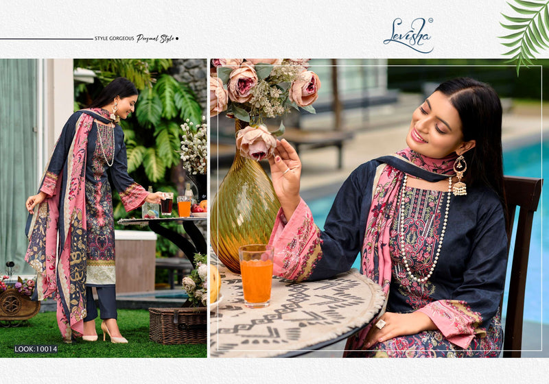 Levisha Naira Nx Vol 10 Cambric Cotton Pakistani Style Print Salwar Suit