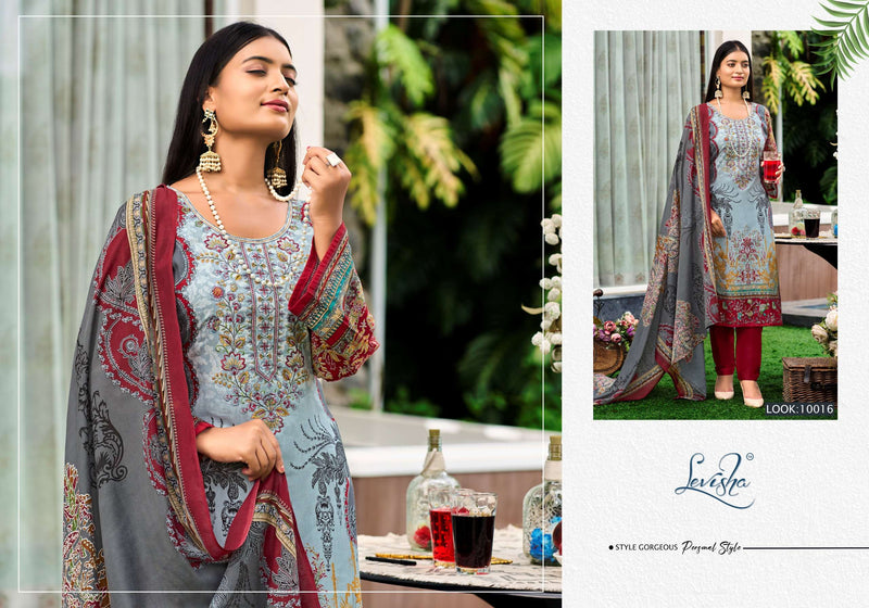 Levisha Naira Nx Vol 10 Cambric Cotton Pakistani Style Print Salwar Suit