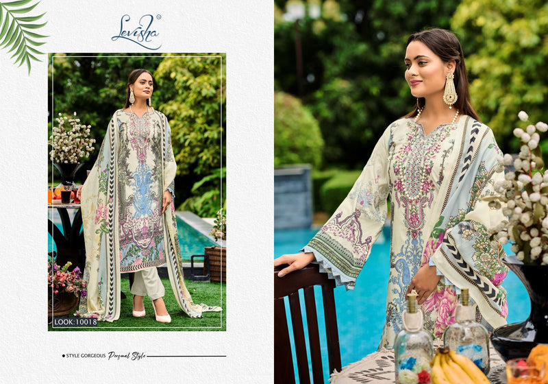 Levisha Naira Nx Vol 10 Cambric Cotton Pakistani Style Print Salwar Suit