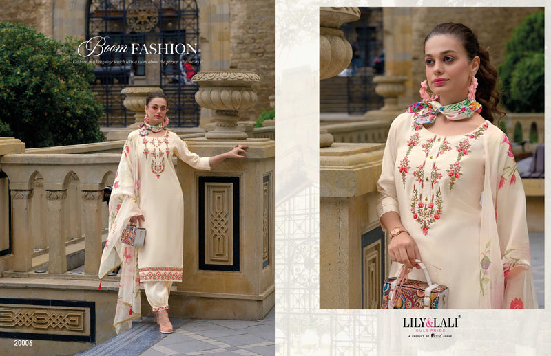 Lily And Lali Afghani Vol 4 Silk Handwork And Embroidery Kurti With Afghani Style Bottom Duppatta Party Wear Set