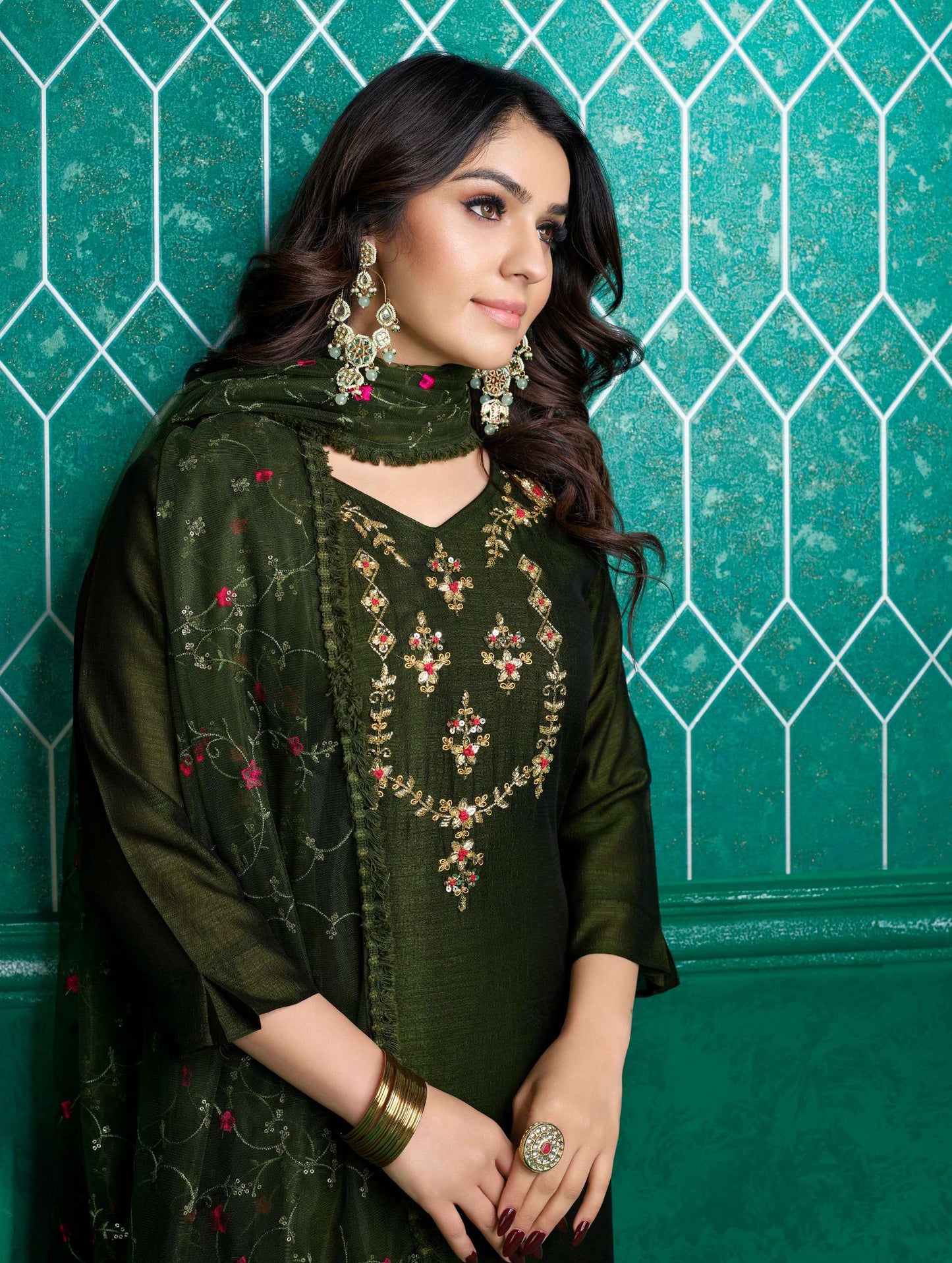 Lali And Lali Maria 9 Vol 3 Silk Embroidery Work Fancy Salwar Kameez Collection