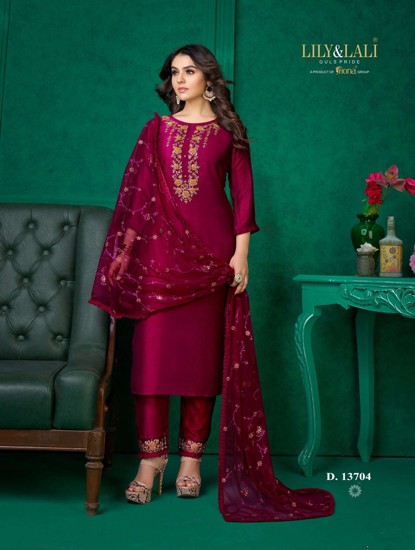 Lali And Lali Maria 9 Vol 3 Silk Embroidery Work Fancy Salwar Kameez Collection