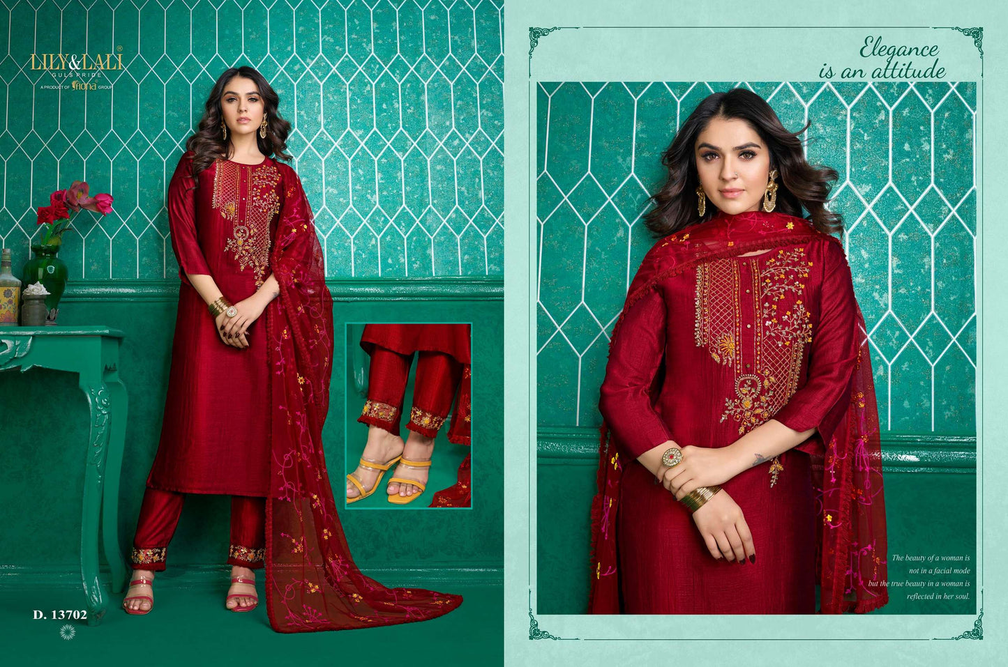 Lali And Lali Maria 9 Vol 3 Silk Embroidery Work Fancy Salwar Kameez Collection