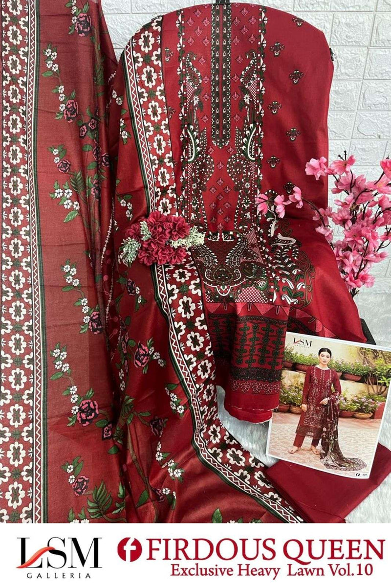 Lsm Galleria Firdous Queen Lawn Vol 10 Lawn Cotton Daily Wear Salwar Suit