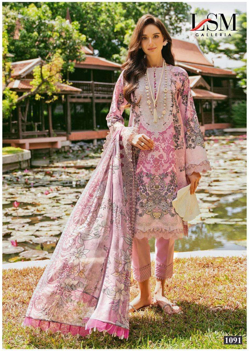 Lsm Galleria Parian Dream Vol 10 Lawn Cotton Fancy Salwar Suit