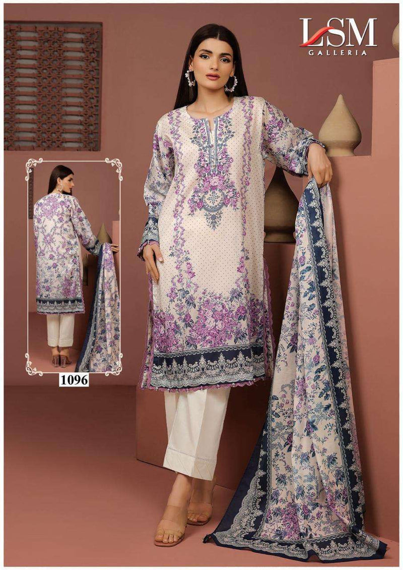 Lsm Galleria Parian Dream Vol 10 Lawn Cotton Fancy Salwar Suit