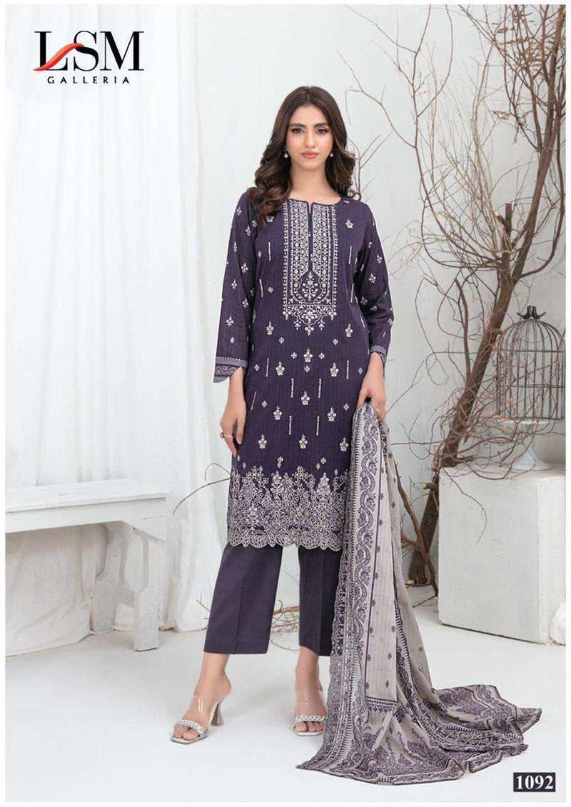 Lsm Galleria Parian Dream Vol 10 Lawn Cotton Fancy Salwar Suit