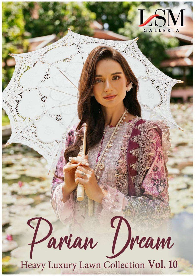 Lsm Galleria Parian Dream Vol 10 Lawn Cotton Fancy Salwar Suit