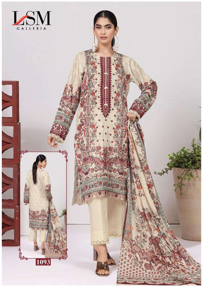 Lsm Galleria Parian Dream Vol 10 Lawn Cotton Fancy Salwar Suit