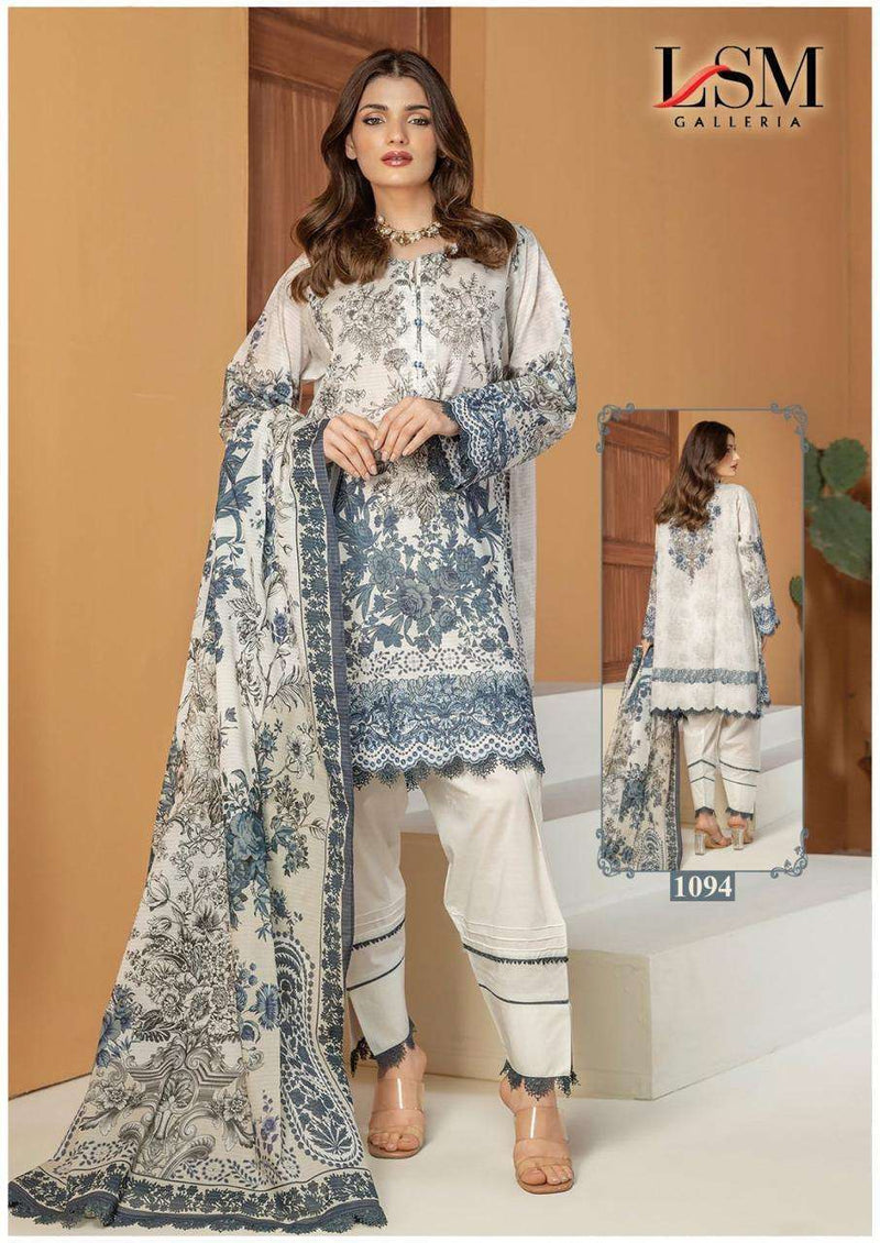 Lsm Galleria Parian Dream Vol 10 Lawn Cotton Fancy Salwar Suit