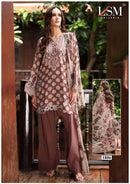 Lsm Parian Dream Vol 18 Pure Heavy Lawn Printed Readymade Suit